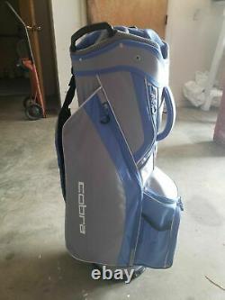 I New Ladies / Lady Cobra cart bag golf bag Blue 14 Divider with rain cover