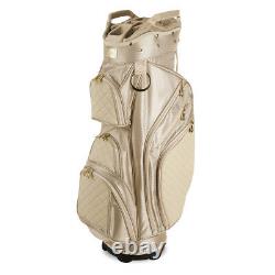 IBella Tan Ladies Golf Cart Bag (with 3 Matching Headcovers) NEW