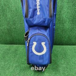 Indianapolis Colts Golf Cart Bag 14 Way Divider with Shoulder Strap