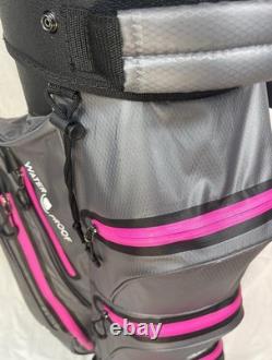 Insanity Golf Waterproof Golf Cart Bag, Light Weight with 14 Full