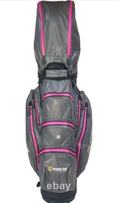 Insanity Golf Waterproof Golf Cart Bag, Light Weight with 14 Full