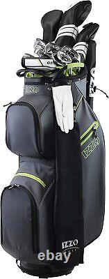 Izzo Golf Deluxe Cart Bag Golf Cart Bag for Push Cart or Golf Cart