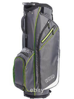 Izzo Golf Ultra-Lite Cart Bag Grey/Lime