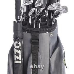 Izzo Golf Ultra-Lite Cart Bag Grey/Lime