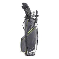 Izzo Golf Ultra-Lite Cart Bag Grey/Lime