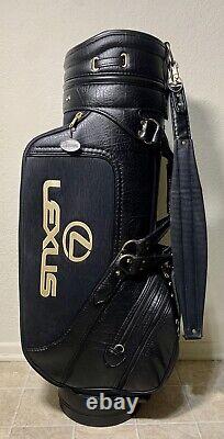 KF Vintage Belding Embroidered Lexus Leather 6-Way Divider Golf Cart Bag