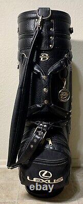 KF Vintage Belding Embroidered Lexus Leather 6-Way Divider Golf Cart Bag