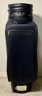 KF Vintage Belding Embroidered Lexus Leather 6-Way Divider Golf Cart Bag