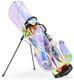Kvv Fashion Golf Stand Bag Clear Holographic Colorful, 14-way Open Box