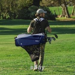KVV Lightweight Golf Stand Bag with 7 Way Full-Length Dividers, 5 Zippered Pocke