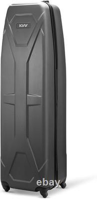 KVV Solid ABS Shell Hard Sided Golf Travel Case with Super Easy Rolling Wheels