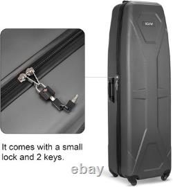 KVV Solid ABS Shell Hard Sided Golf Travel Case with Super Easy Rolling Wheels