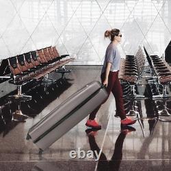 KVV Solid ABS Shell Hard Sided Golf Travel Case with Super Easy Rolling Wheels