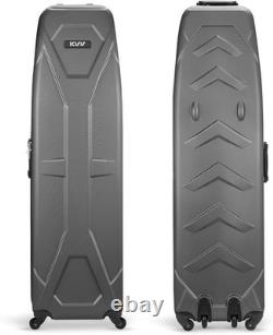 KVV Solid ABS Shell Hard Sided Golf Travel Case with Super Easy Rolling Wheels