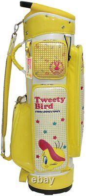 LOONEY TUNES TWEETY Golf LTCM005 Cart Caddie Bag Yellow Size 8.5 4way Japan