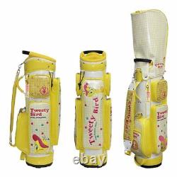 LOONEY TUNES TWEETY Golf LTCM005 Cart Caddie Bag Yellow Size 8.5 4way Japan