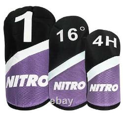 Ladies 13 Piece Golf Club Set Purple Iron Lightweight Cart Bag Flex Complete