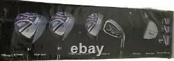 Ladies 13 Piece Golf Club Set Purple Iron Lightweight Cart Bag Flex Complete New