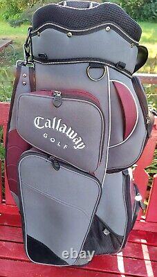 Ladies Callaway Cart Golf Bag, 14 Way Top, with Rain Cover 7½ Lbs. 34 Height