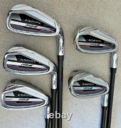 Ladies Golf Set Driver Wood 2 Hybrid Clubs Irons Putter Deluxe Cart Bag Graphite