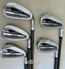 Ladies Petite Golf Set Driver Wood Hybrids Irons Putter Cart Bag Deluxe Model