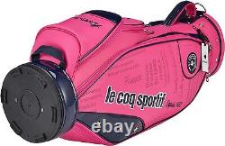 Le Coq Sportif Golf Ladies Cart Caddy Bag 8.5 x 46 Inch 3kg Pink QQCTJJ01
