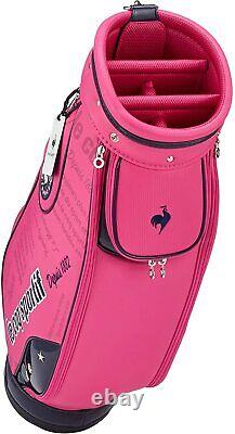 Le Coq Sportif Golf Ladies Cart Caddy Bag 8.5 x 46 Inch 3kg Pink QQCTJJ01