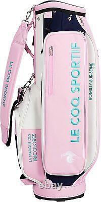Le Coq Sportif Golf Ladies Cart Caddy Bag 8.5 x 46 Inch 3kg QQCSJJ01 PK00 Pink