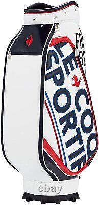 Le Coq Sportif Golf Men's Caddy Bag 9.5 x 47 Inch 3.7kg White QQBTJJ03