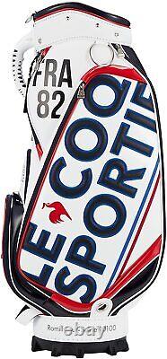 Le Coq Sportif Golf Men's Caddy Bag 9.5 x 47 Inch 3.7kg White QQBTJJ03