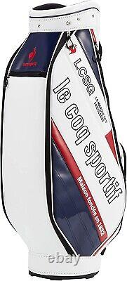 Le Coq Sportif Golf Men's Cart Caddy Bag 9 x 47 Inch 3kg White QQBTJJ08