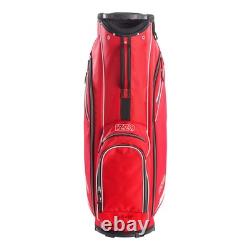 Lightweight 14 Way Golf Club Cart Bag with Smartgrip Handle and Pockets Red