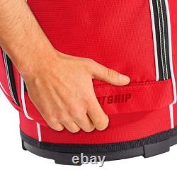 Lightweight 14 Way Golf Club Cart Bag with Smartgrip Handle and Pockets Red