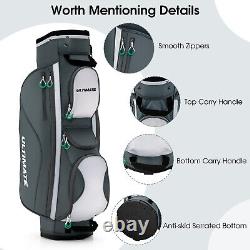Lightweight Golf Cart Bag with 14 Way Top Full-Length Club Dividers