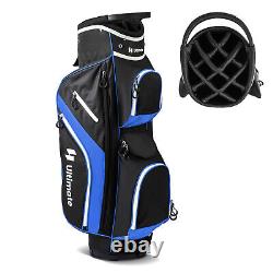 Lightweight Golf Cart Bag with14 Way Top Dividers 9 Pockets Rain Hood Cooler Bag