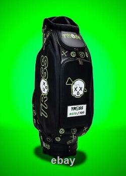 Luxury Staff Golf Bag Tross Black and Neon Green