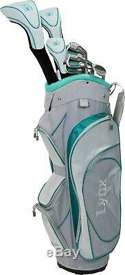 Lynx Power Tune Women Complete 11-Piece Golf Club Set with Cart Bag, RIGHT HAND