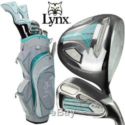 Lynx Powertune Boxed Ladies Graphite Golf Set & Cart Bag Right Hand Brand New