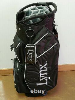 Lynx Superlight Golf Cart Bag 15-Way (Black, White)