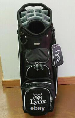 Lynx Superlight Golf Cart Bag 15-Way (Black, White)