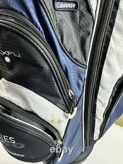MAXFLI U/Series 4.0 Cart Golf Bag 14 Way Divider Top 8 Zipper Pockets Rain Hood
