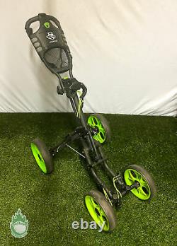 MEARTEVE 4 Wheel Golf Push Pull Cart One Click Compact Golf