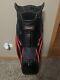 Mint Used Titleist Golf Club Cart Bag 14-way Divided 12 Pockets Black & Red