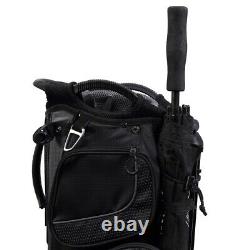 MacGregor Golf Hybrid Stand / Cart Golf Bag with 14 Way Divider, Black