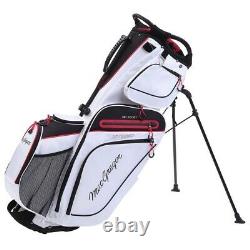 MacGregor Golf Hybrid Stand / Cart Golf Bag with 14 Way Divider, White/Black