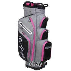 MacGregor Golf Ladies Mac 2.0 Heather Cart Bag with 14 Full Length Dividers Pink