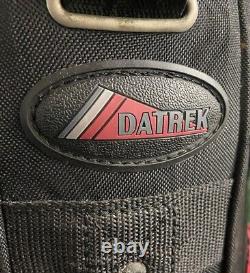 Maker's Mark Datrek Golf Cart Bag Black And Red 7-Dividers 3 Pockets Rain Cover