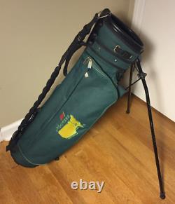Masters Augusta National Golf Bag Green Carry Stand 3 Divider 5 Pkt Single Strap