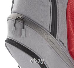 Maxfli 2021 Honors+ 14-Way Cart Bag Red/Grey