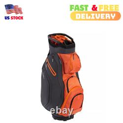 Maxfli 2021 Honors+ 14-Way Cart Bag, Volt Orange